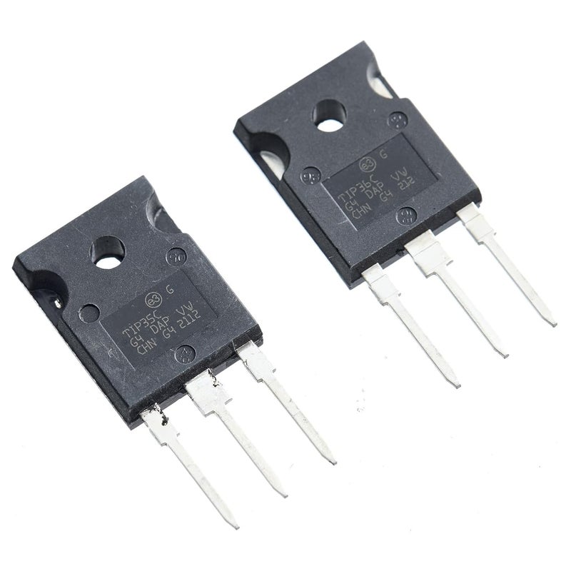 Bridgold 4pcs(2pcs TIP35C+2pcs TIP36C) NPN PNP Complementary Silicon High Power Ttransistors,TO-3PN. - Image 4